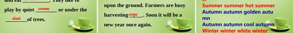 江苏省常州市钟楼实验中学八年级英语上册 Unit 7 Seasons Reading 1课件.ppt