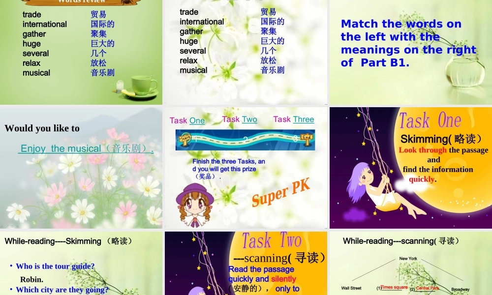 江苏省常州市钟楼实验中学八年级英语下册 Unit 3 Online tours Reading 1课件 .ppt