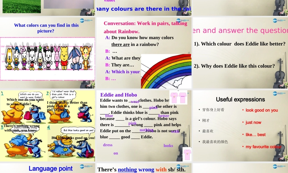 江苏省大丰市大中镇新团初级中学九年级英语上册 Unit 2 Colour Welcome to the unit课件 .ppt