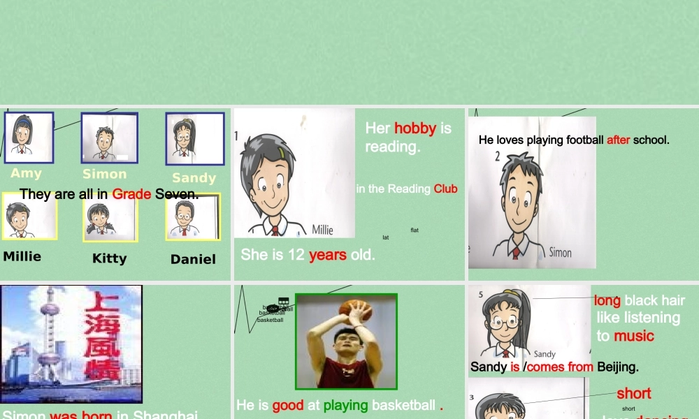 江苏省丹徒区世业实验学校七年级英语上册 Unit 1 This is me Reading 1课件 .ppt