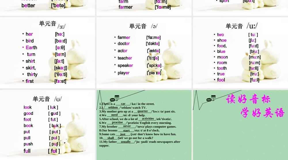 江苏省丹徒区世业实验学校七年级英语上册 Unit 4 My day study skills 1课件 .ppt
