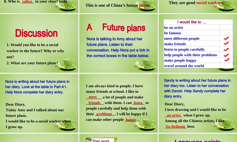 江苏省东海县横沟中学八年级英语上册 Unit 1 Friend Integrated skills A课件.ppt