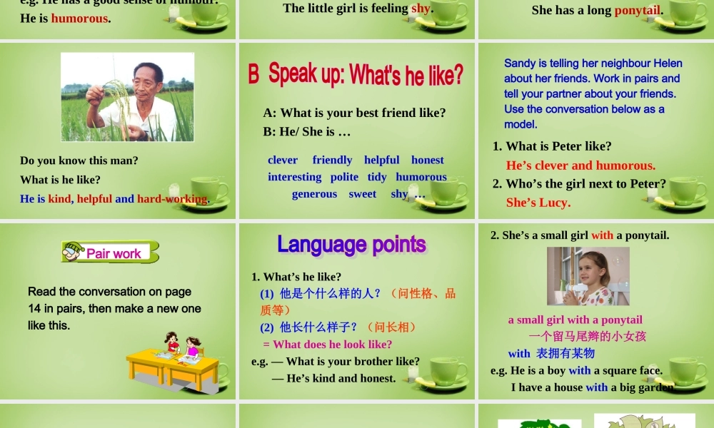 江苏省东海县横沟中学八年级英语上册 Unit 1 Friend Integrated skills B & Study skills课件.ppt