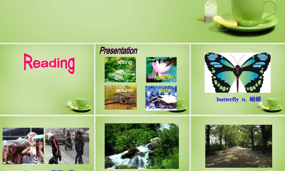 江苏省东海县横沟中学八年级英语上册 Unit 7 Seasons Reading课件2.ppt