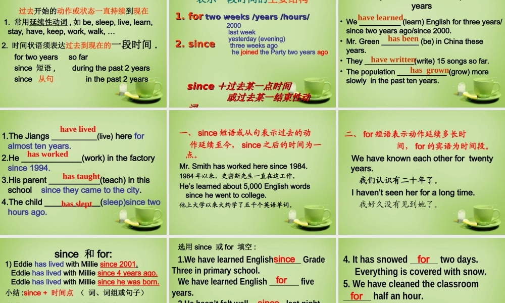 江苏省东海县横沟中学八年级英语下册 Unit 1 Past and Present语法课件 .ppt