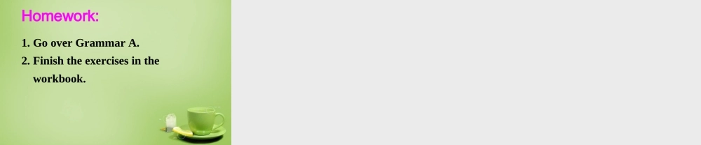 江苏省东海县横沟中学八年级英语下册 Unit 2 Travelling Grammar 1课件 .ppt