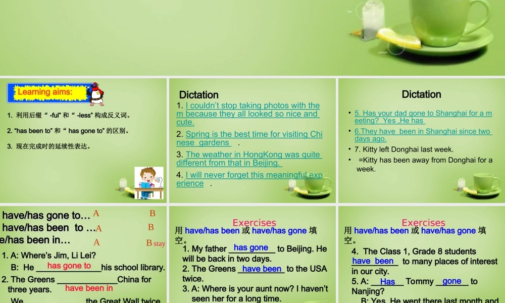 江苏省东海县横沟中学八年级英语下册 Unit 2 Travelling revision课件 .ppt