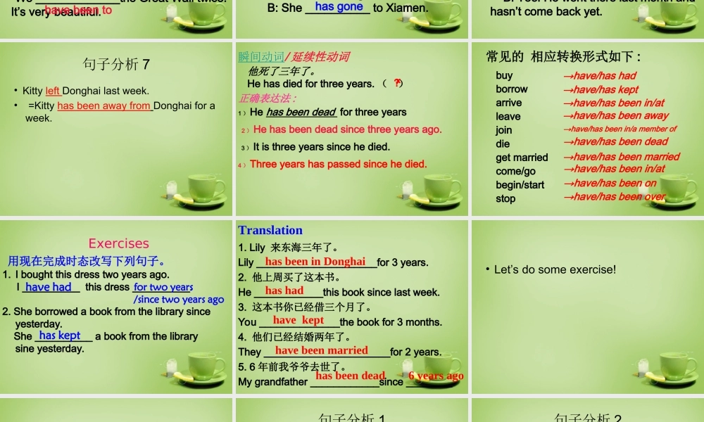 江苏省东海县横沟中学八年级英语下册 Unit 2 Travelling revision课件 .ppt