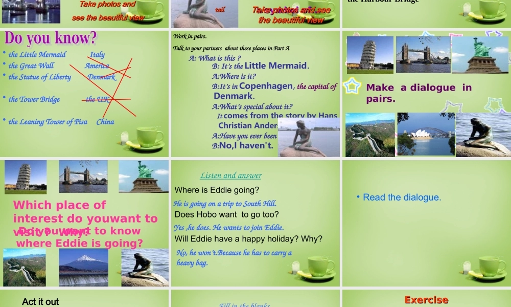 江苏省东海县横沟中学八年级英语下册 Unit 2 Travelling Welcome to the Unit课件 .ppt