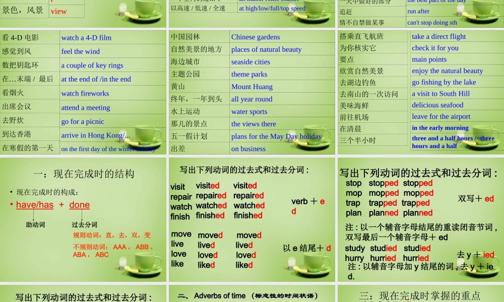 江苏省东海县横沟中学八年级英语下册 Unit 2 Travelling复习课件 .ppt