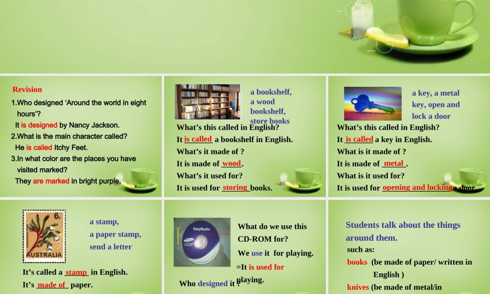 江苏省东海县横沟中学八年级英语下册 Unit 3 Online tours Grammar 2课件 .ppt