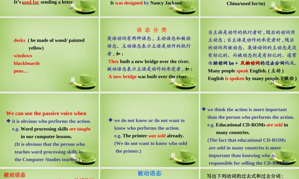 江苏省东海县横沟中学八年级英语下册 Unit 3 Online tours Grammar 2课件 .ppt