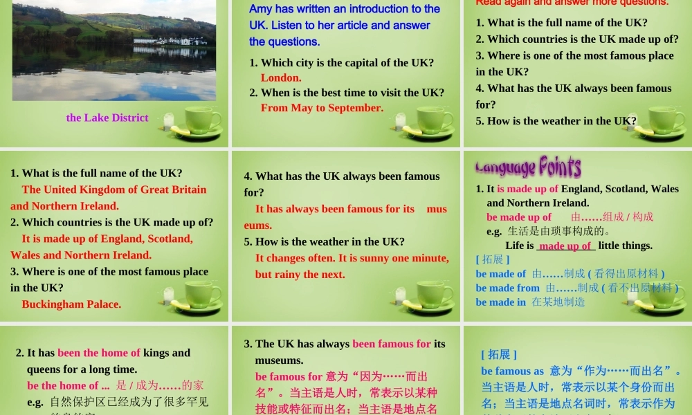 江苏省东海县横沟中学八年级英语下册 Unit 3 Online tours Task课件 .ppt