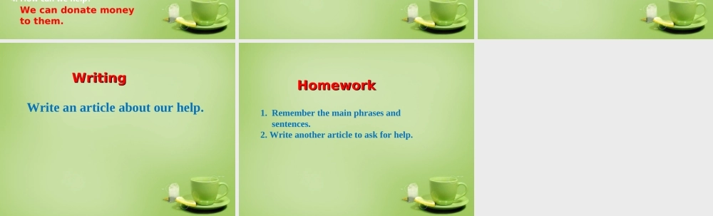 江苏省东海县横沟中学八年级英语下册 Unit 6 Sunshine for all Study skills & Task课件 .ppt