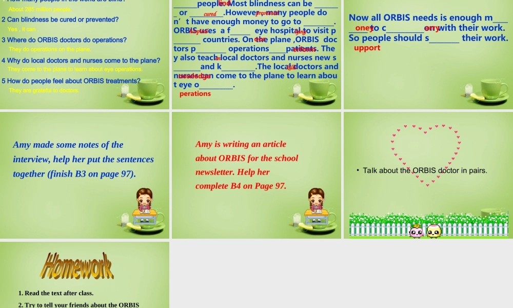 江苏省东海县横沟中学八年级英语下册 Unit 7 International Charities Reading 1课件 .ppt