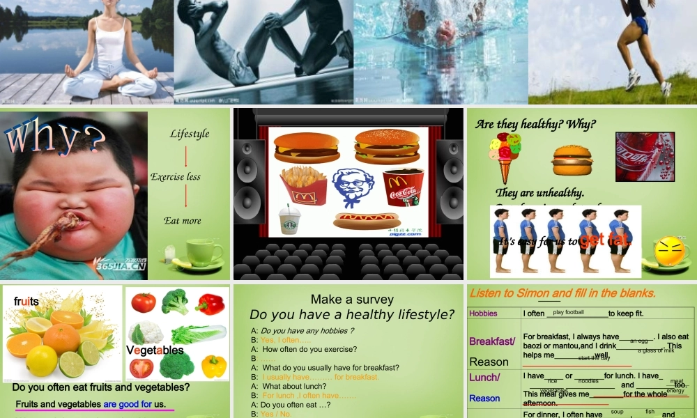 江苏省东海县横沟中学七年级英语上册 Unit 6 Food and lifestyle Task课件 .ppt