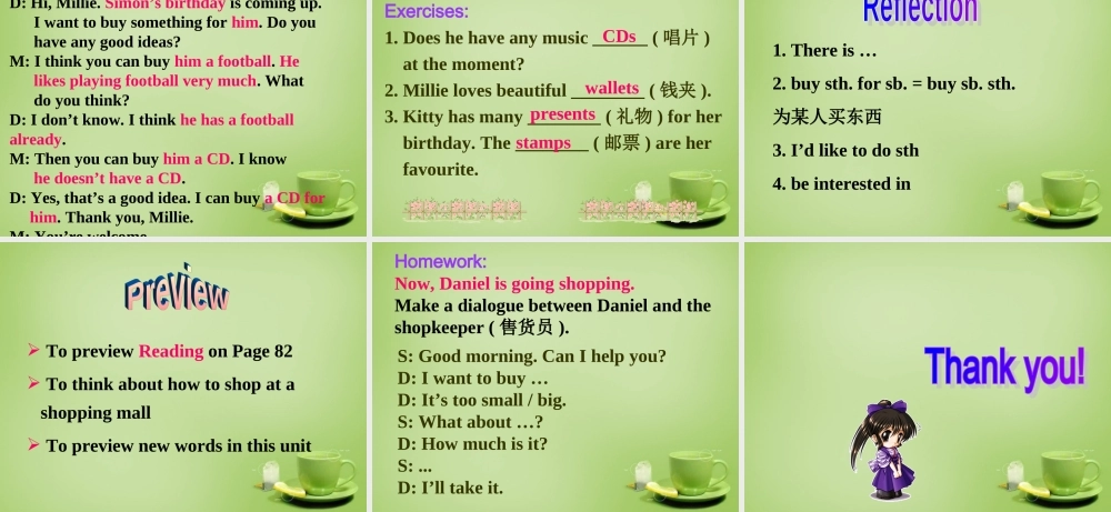 江苏省东海县横沟中学七年级英语上册 Unit 7 Shopping Welcome to the Unit课件 .ppt