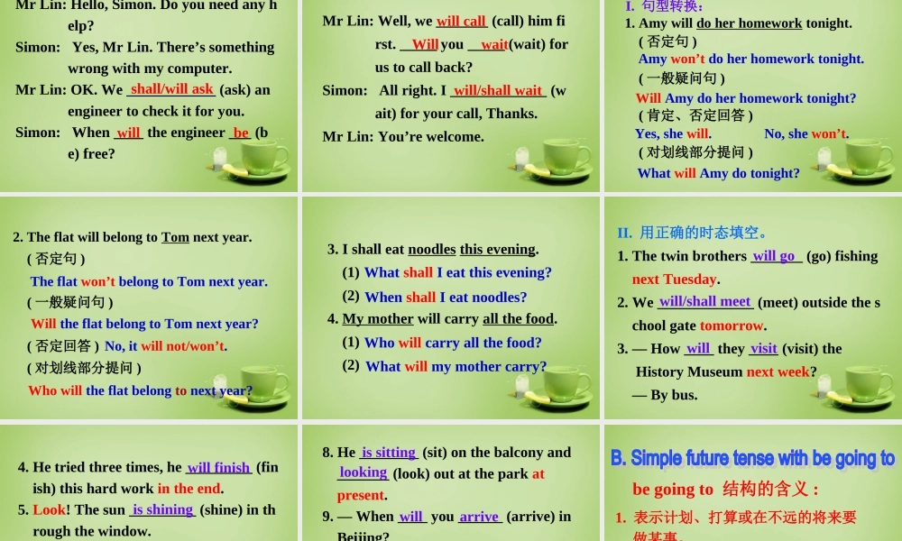 江苏省东海县横沟中学七年级英语下册 Unit 2 Neighbours Grammar课件 .ppt