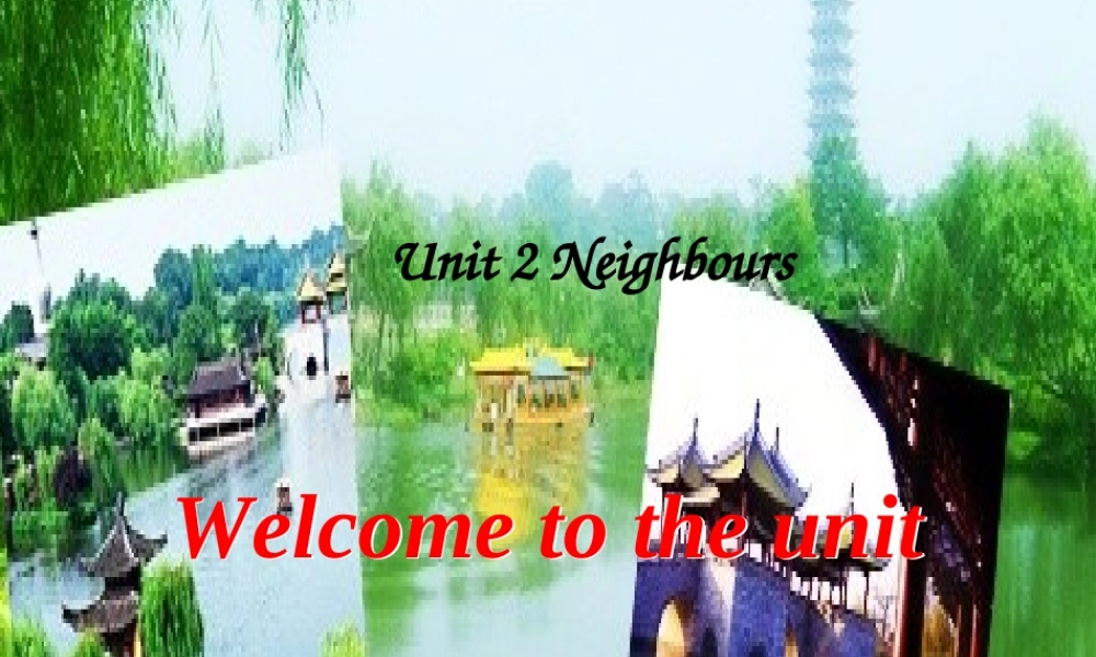 江苏省东海县横沟中学七年级英语下册 Unit 2 Neighbours welcome to the Unit课件 .ppt