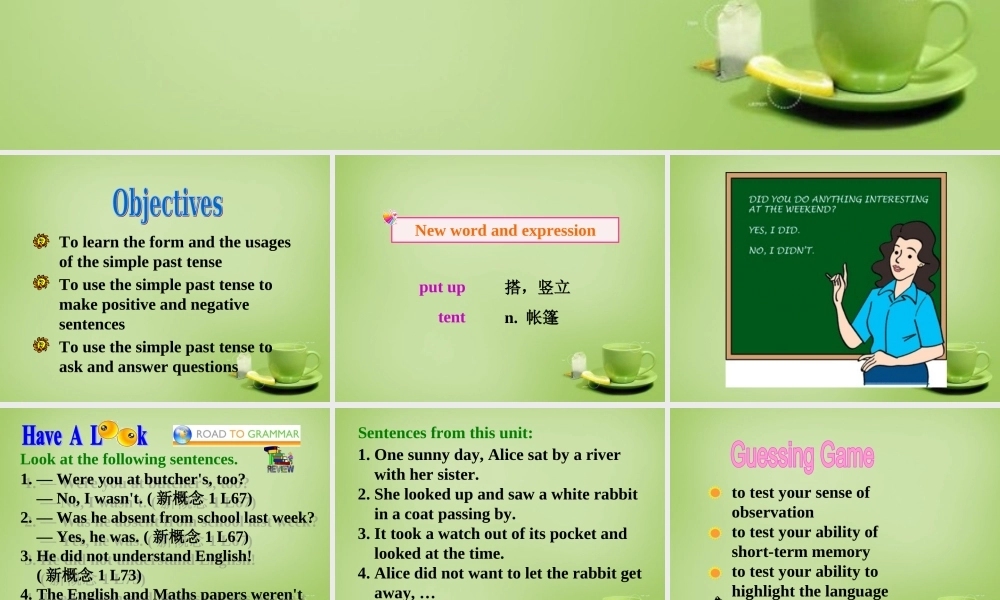 江苏省东海县横沟中学七年级英语下册 Unit 6 Outdoor fun Grammar课件 .ppt