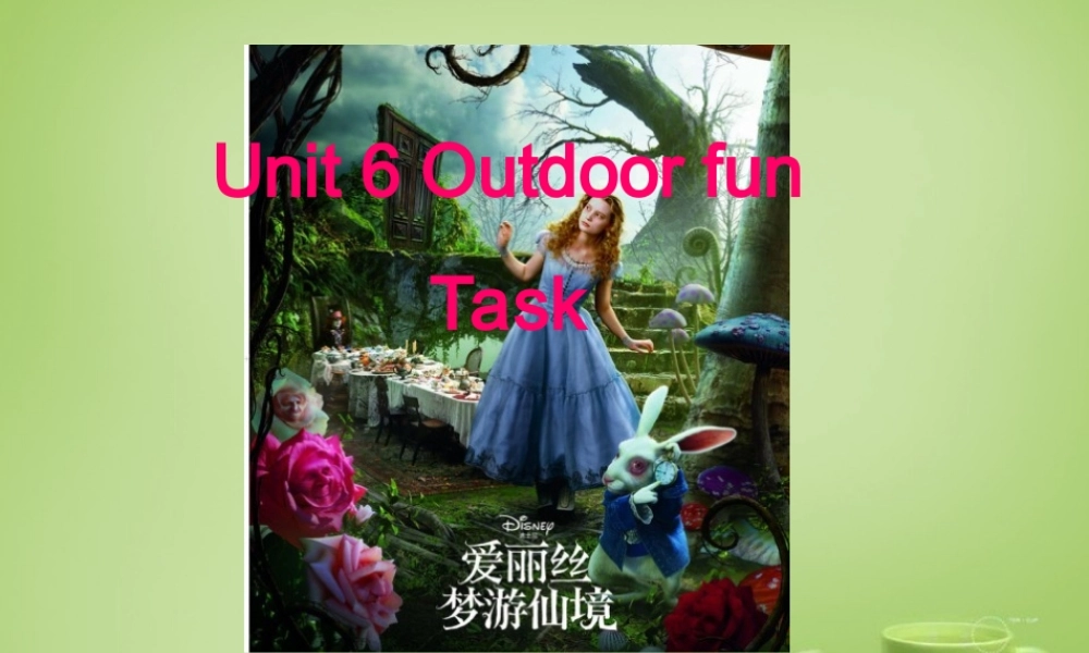 江苏省东海县横沟中学七年级英语下册 Unit 6 Outdoor fun Main Task课件 .ppt