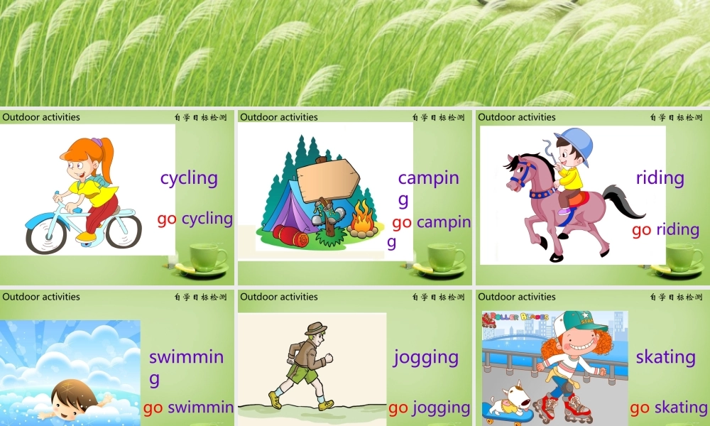 江苏省东海县横沟中学七年级英语下册 Unit 6 Outdoor fun Welcome to the Unit & comic strip课件 .ppt