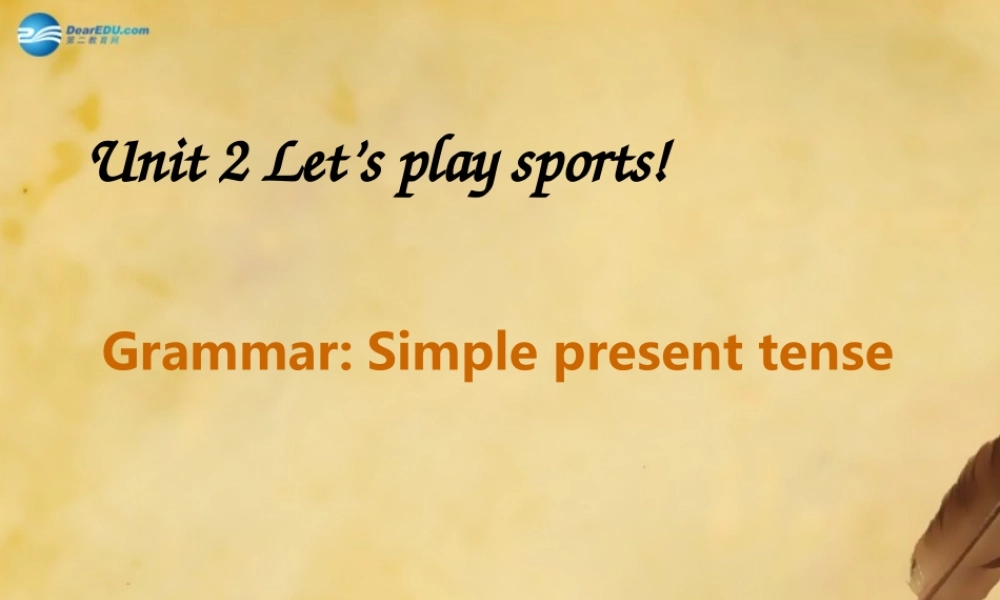 江苏省东海县晶都双语学校七年级英语上册 Unit 2 Let's play sports！Grammar（2）课件 .ppt