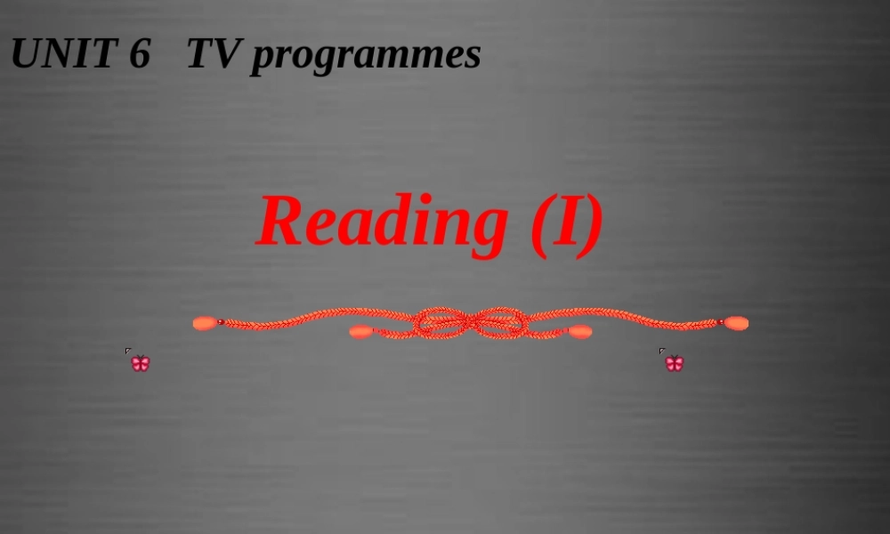 江苏省东台市南沈灶镇中学九年级英语上册 Unit 6 TV programmes Reading课件 .ppt