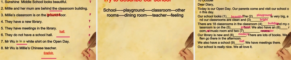 江苏省东海县晶都双语学校七年级英语上册 Unit 3 Welcome to our school！Reading课件 .ppt