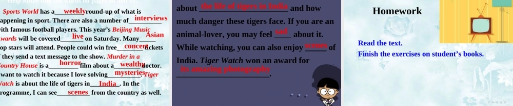 江苏省东台市南沈灶镇中学九年级英语上册 Unit 6 TV programmes课件 .ppt