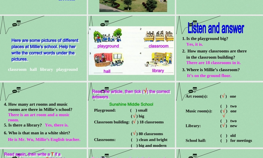 江苏省东台市南沈灶镇中学七年级英语上册 Unit 3 Welcome to our school课件 .ppt