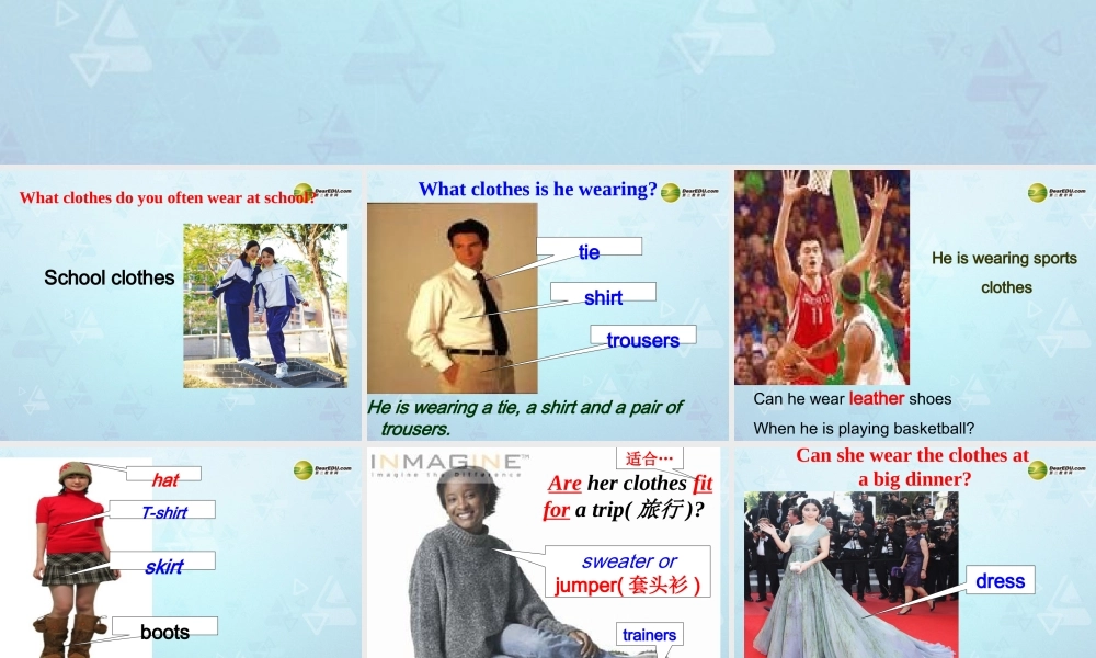 江苏省东台市唐洋镇中学七年级英语上册《Unit 8 Fashion Intergrated skills课件 .ppt