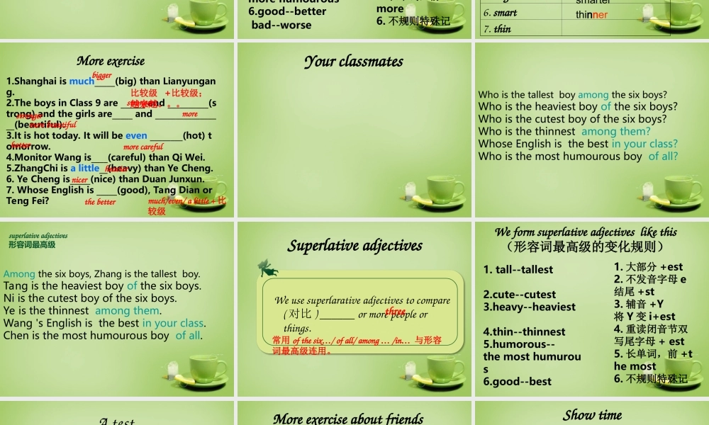 江苏省姜堰区叶甸初级中学八年级英语上册 Unit 1 Friends Grammar课件1.ppt