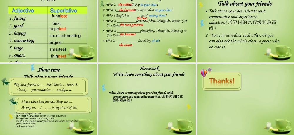 江苏省姜堰区叶甸初级中学八年级英语上册 Unit 1 Friends Grammar课件1.ppt