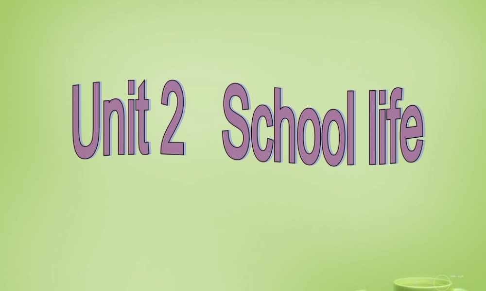 江苏省姜堰区叶甸初级中学八年级英语上册 Unit 2 School life Grammar课件.ppt