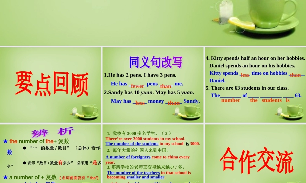 江苏省姜堰区叶甸初级中学八年级英语上册 Unit 2 School life study skills课件.ppt