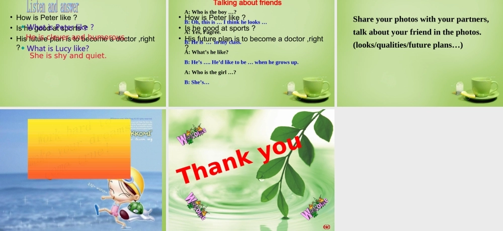 江苏省句容市后白中学八年级英语上册 Unit 1 Friends Integrated Skills课件.ppt