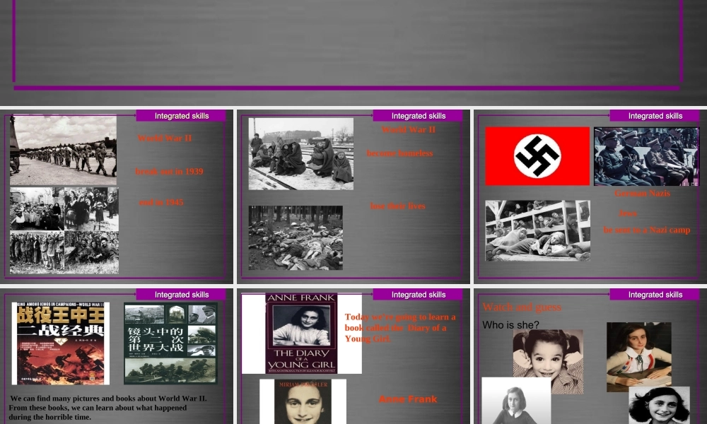 江苏省句容市后白中学九年级英语上册 Unit 4 Growing up Integrated skills课件 .ppt