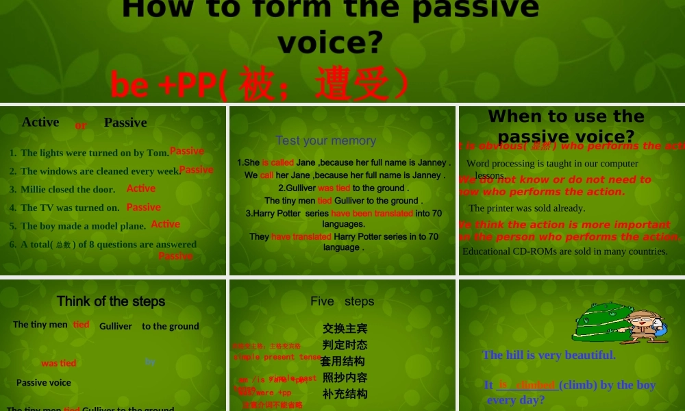 江苏省句容市天王中学八年级英语下册 Unit 7 International Charities Grammar课件 .ppt