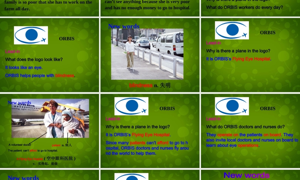 江苏省句容市天王中学八年级英语下册 Unit 7 International Charities Reading1课件 .ppt