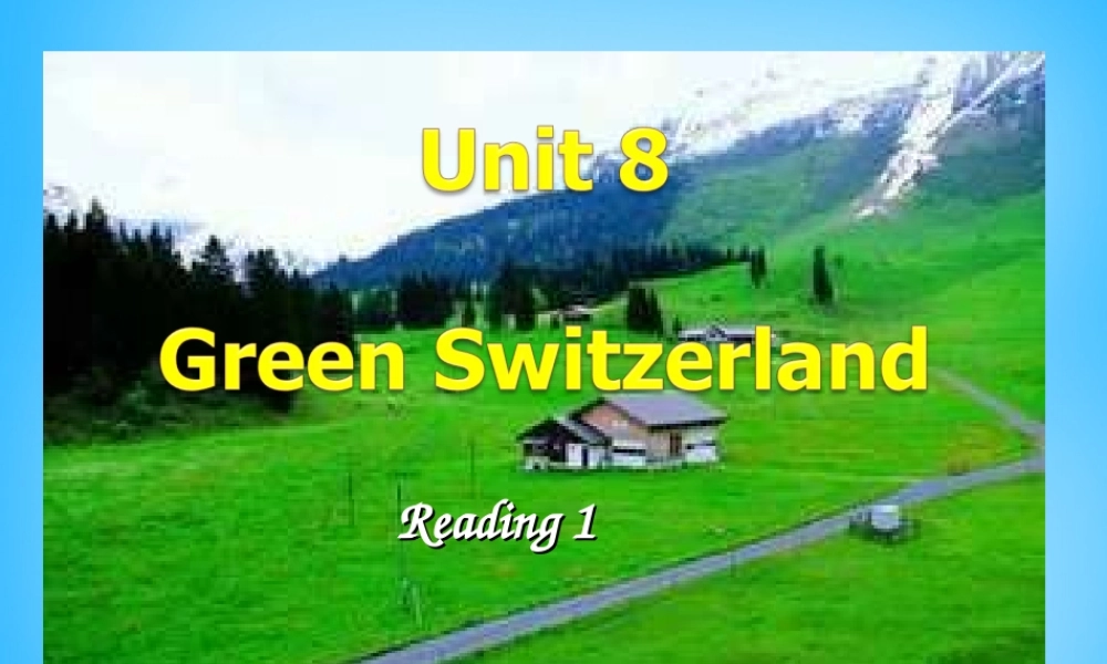 江苏省句容市天王中学八年级英语下册 Unit 8 A green world Reading 1课件 .ppt
