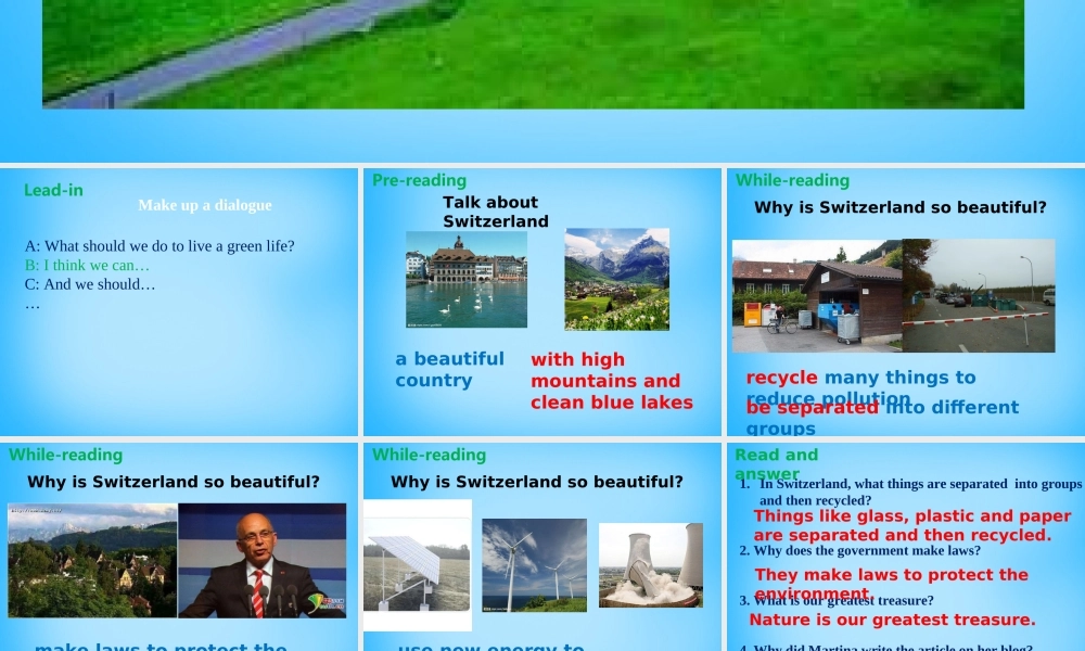 江苏省句容市天王中学八年级英语下册 Unit 8 A green world Reading 1课件 .ppt