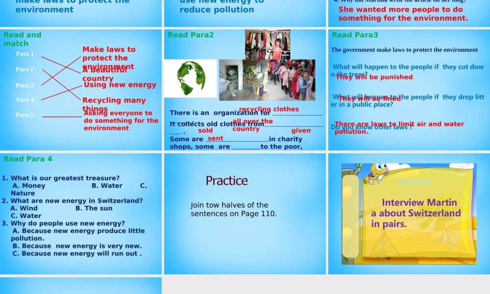 江苏省句容市天王中学八年级英语下册 Unit 8 A green world Reading 1课件 .ppt