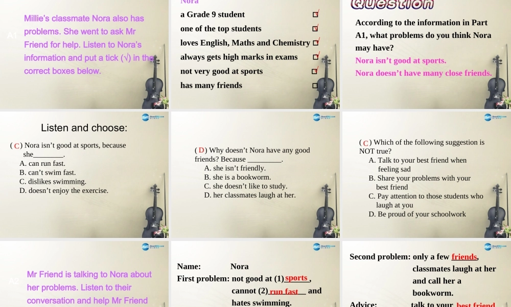 江苏省句容市天王中学九年级英语上册 Unit 3 Teenage problems Integrated skills课件 .ppt