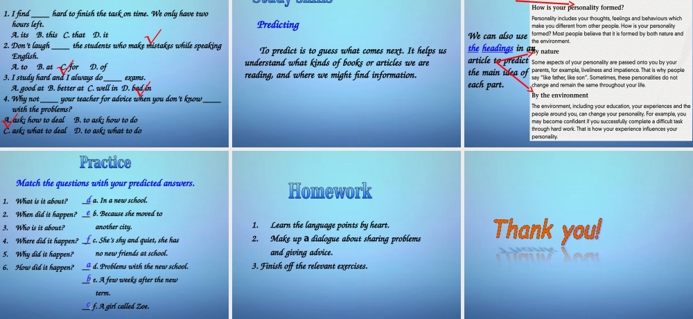 江苏省句容市天王中学九年级英语上册《Unit 3 Teenage problem》Integrated skills课件 .ppt