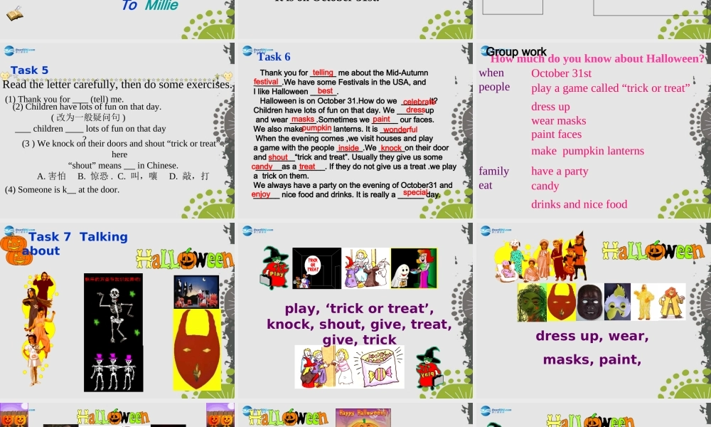 江苏省句容市天王中学七年级英语上册 Unit 5 Let’s celebrate Reading 1课件 .ppt