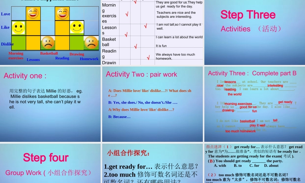 江苏省句容市天王中学七年级英语上册《Unit 4 My Day》Task课件 .ppt