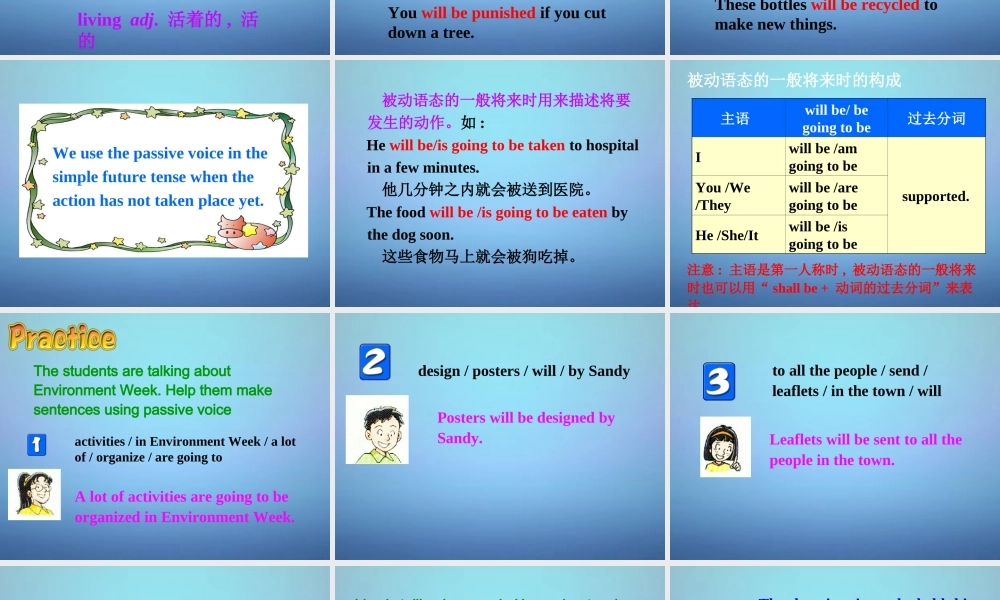 江苏省溧水县孔镇中学八年级英语下册 Unit 8 A green world Grammar课件1 .ppt