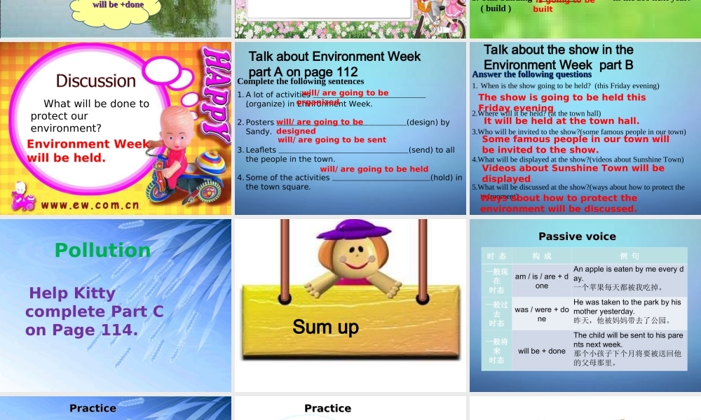 江苏省溧水县孔镇中学八年级英语下册 Unit 8 A green world Grammar课件2 .ppt