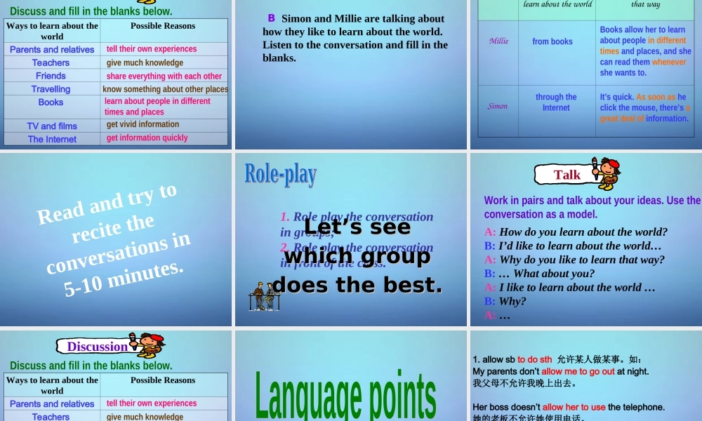 江苏省溧水县孔镇中学九年级英语上册 Unit 4 Growing up Welcome to the Unit课件 .ppt